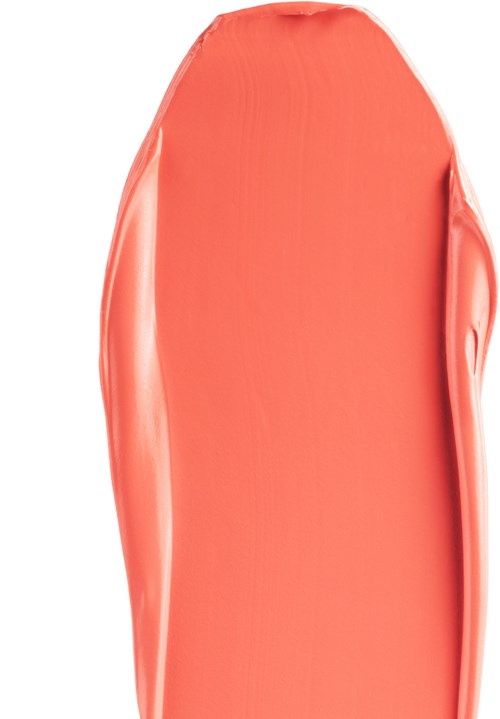 Et rosa, langstrakt objekt med avrundede kanter og en jevn overflate, ligner en såpe eller kosmetikkprodukt.