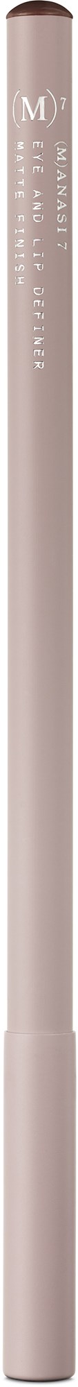 A slim, beige pencil with text and branding on the side.