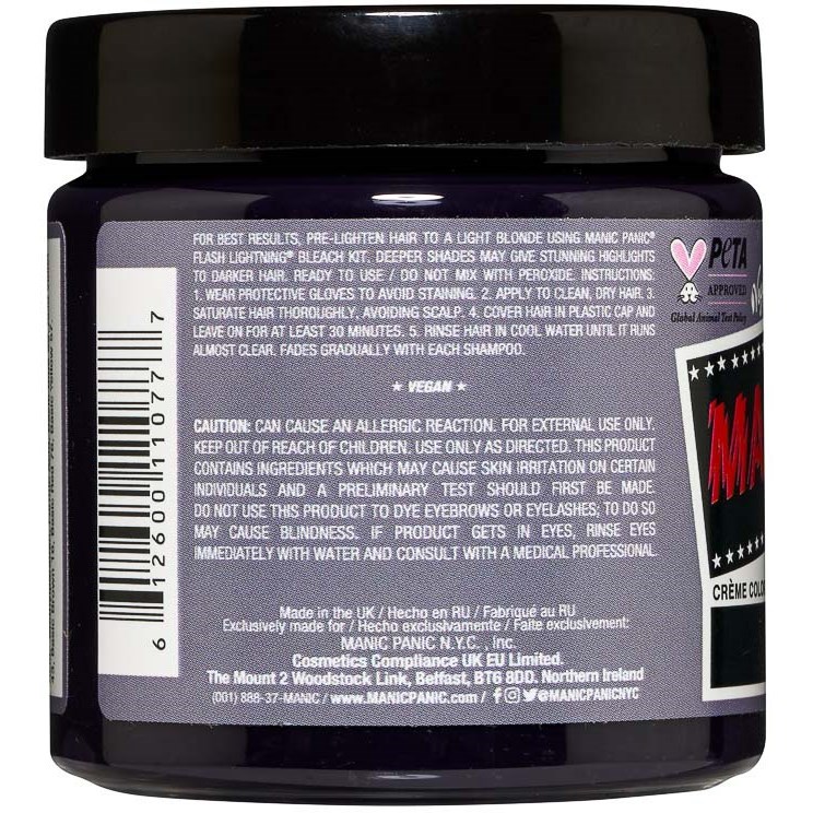 Alternativ bild 1 för Manic Panic Classic Cream Amethyst Ashes