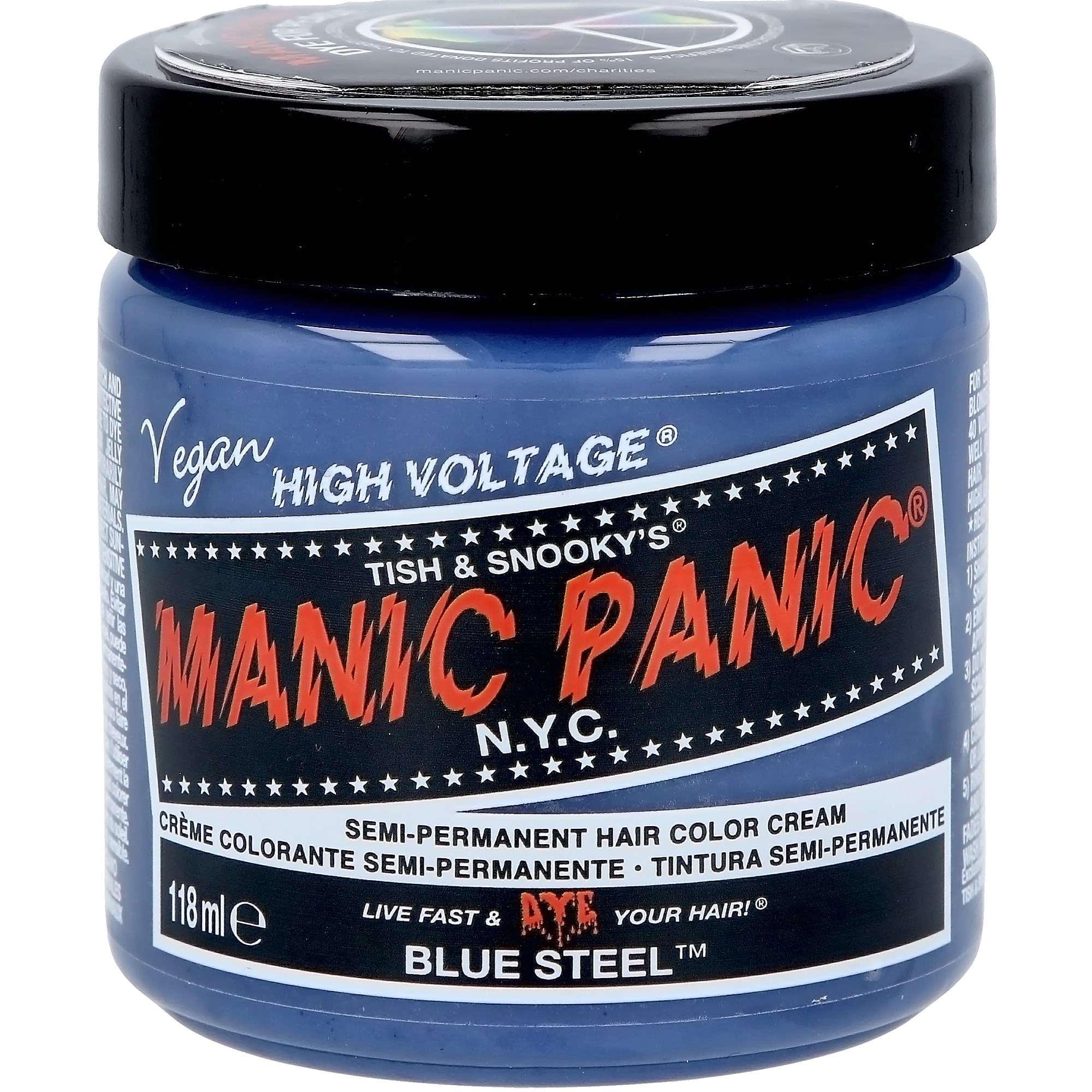 Produktfoto för Manic Panic Semi-Permanent Hair Color Cream Blue Steel 118 ml