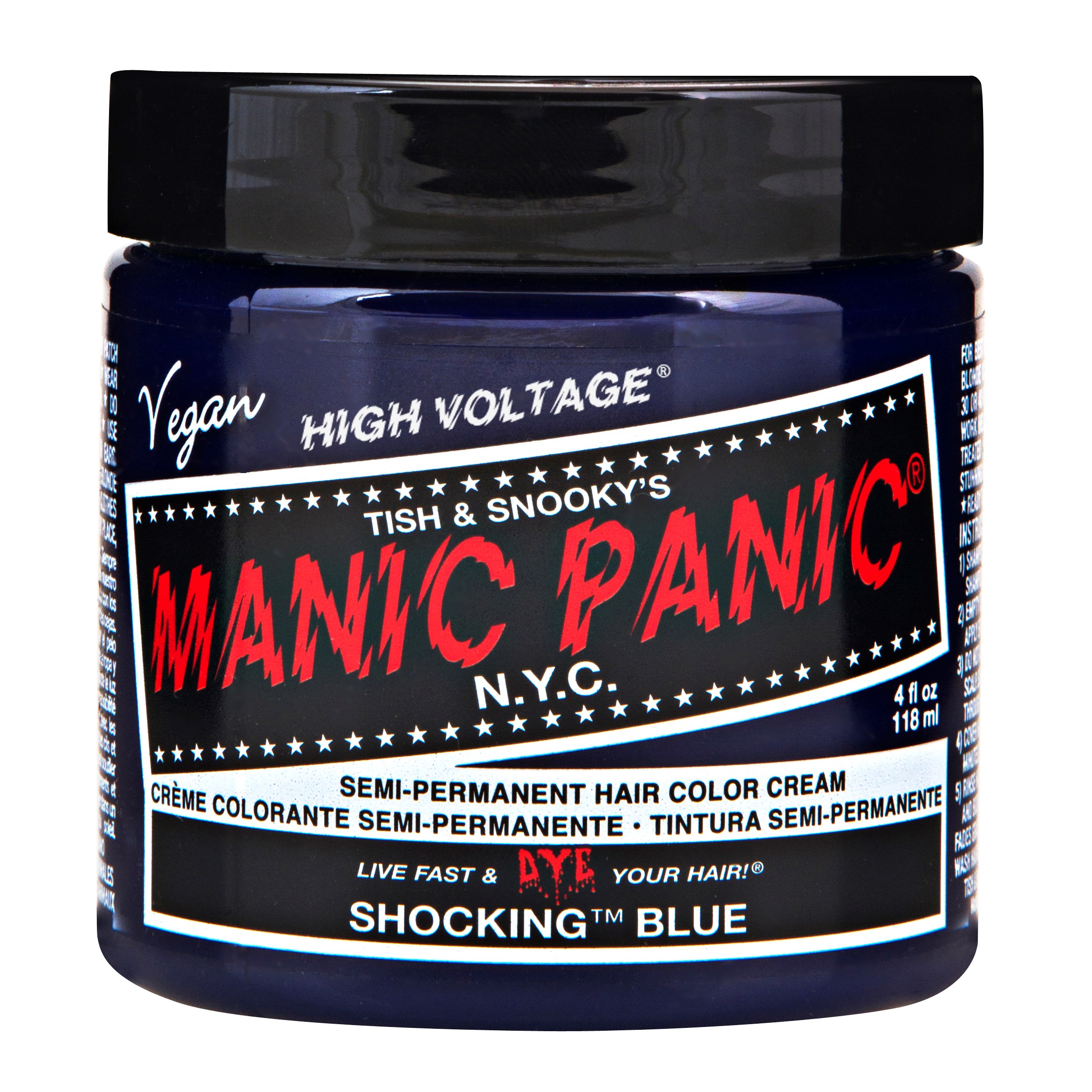 Фото - Фарба для волосся Manic Panic Semi-Permanent Hair Color Cream Shocking Blue