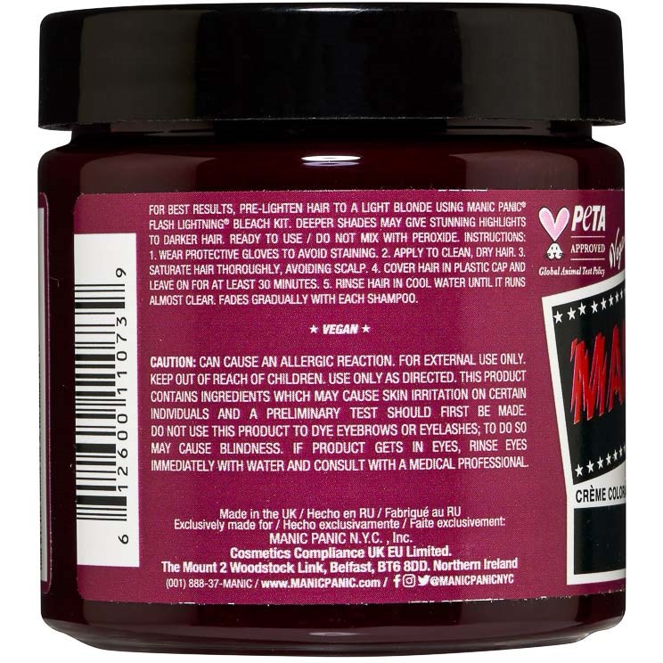 Alternativ bild 1 för Manic Panic Classic Cream Divine Wine
