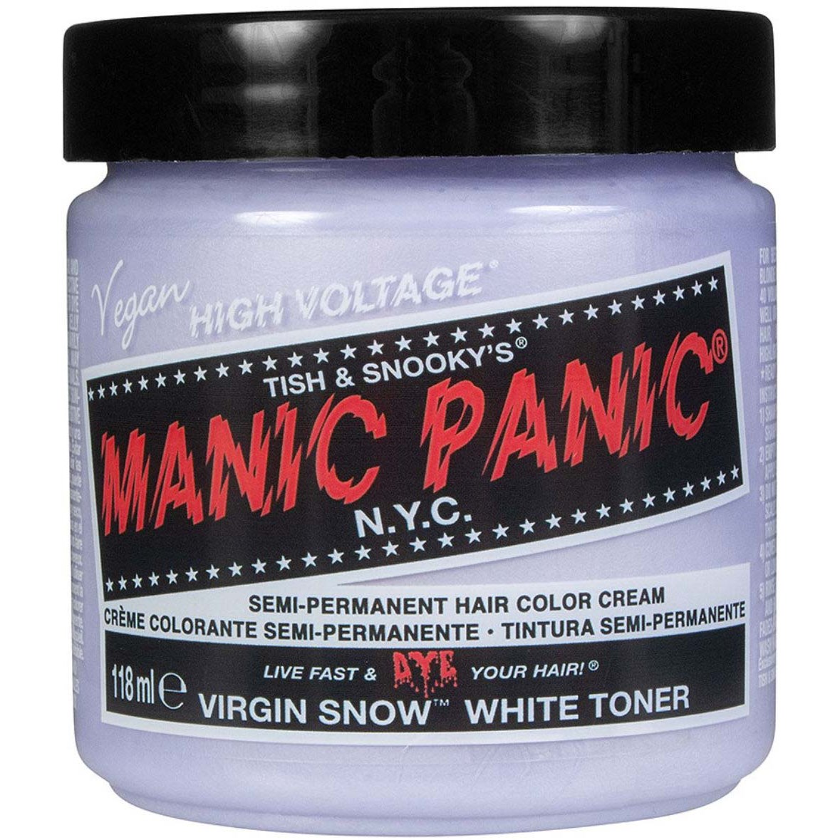 Manic Panic Semi-Permanent Color Cream Virgin Snow Toner/Virador 118 ml