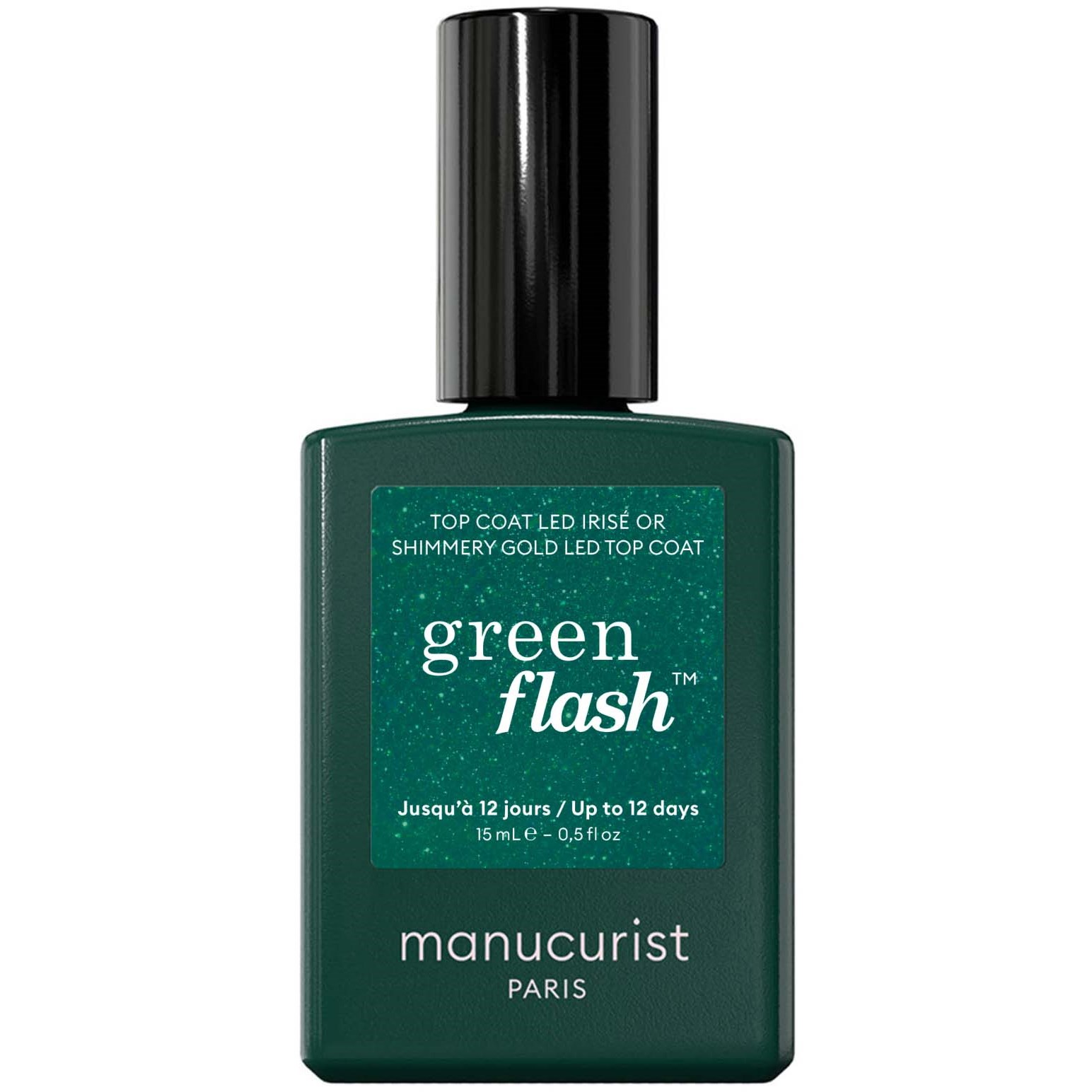 Manucurist Green Essentials Top Coat Shimmery Gold
