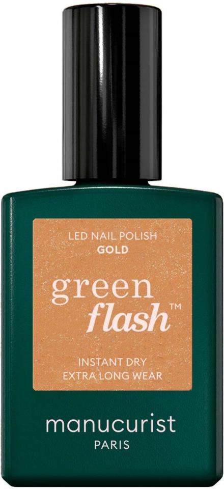 Manucurist Green Flash Gel Polish Gold 15ml