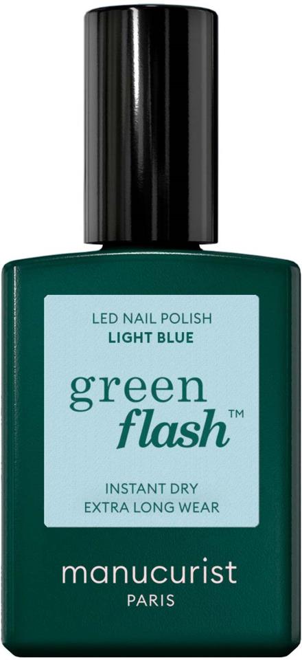 Manucurist Green Flash Gel Polish Light Blue 15ml
