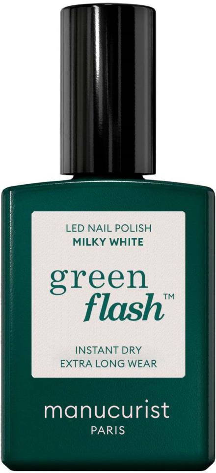 Manucurist Green Flash Gel Polish Milky White 15ml