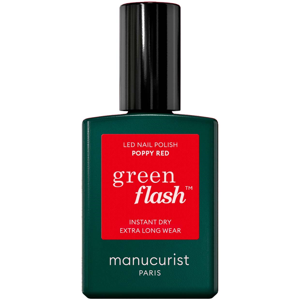Manucurist Green Flash Led Nail Polish Poppy Red 15ml