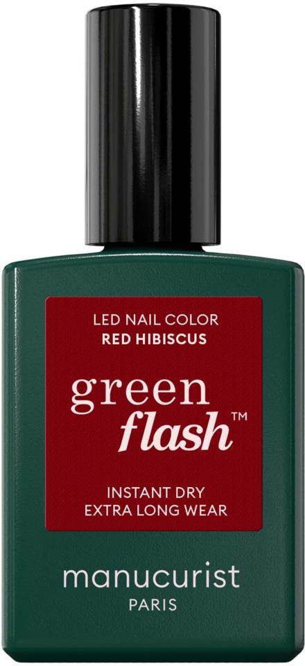 Manucurist Green Flash Gel Polish Red Hibiscus 15ml