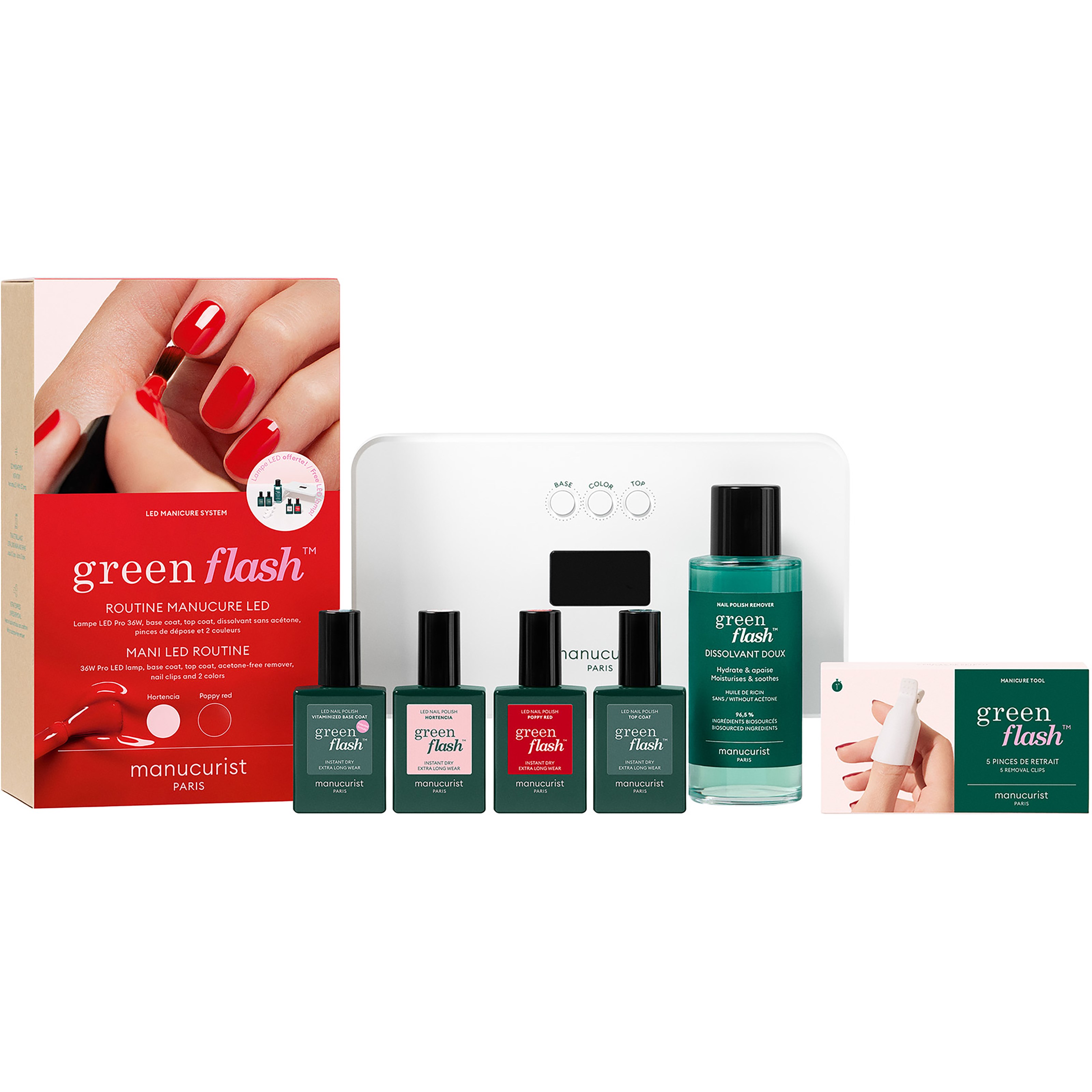 Manucurist Green Flash Kit Hortencia & Poppy Red billede