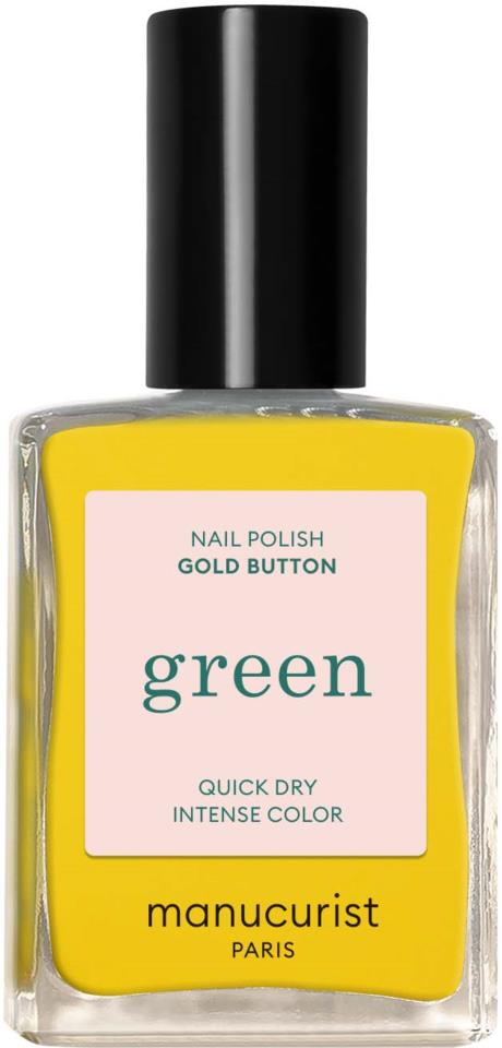 Manucurist Green Nail Polish Gold Button 15ml