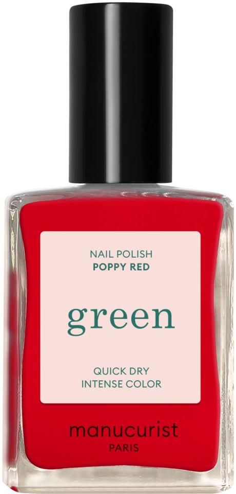 Manucurist Green Nail Polish Poppy Red 15ml