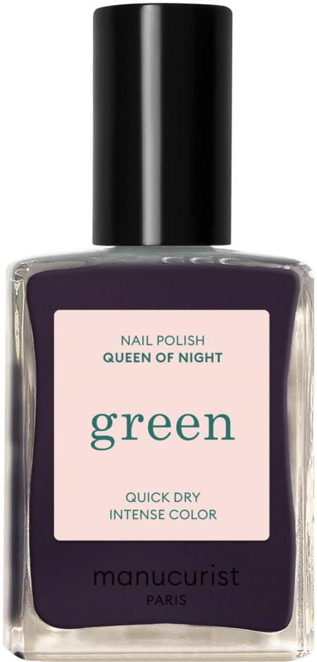 Manucurist Green Nail Polish Queen Of Night 15ml