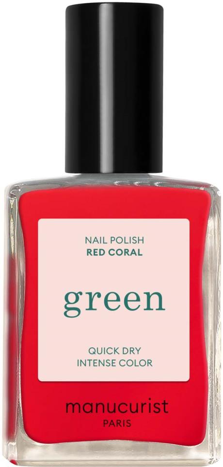Manucurist Green Nail Polish Red Coral 15ml