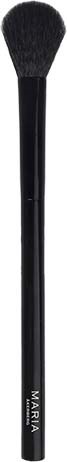 A black makeup brush with a rounded, fluffy top and the word 'MARIA' written on the handle.