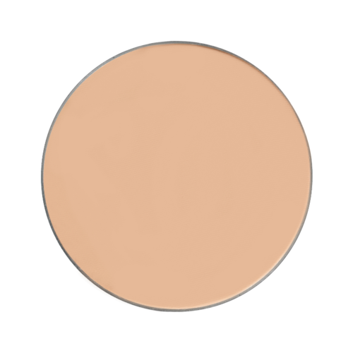 En stor, slät, beige cirkel utan andra detaljer eller egenskaper.