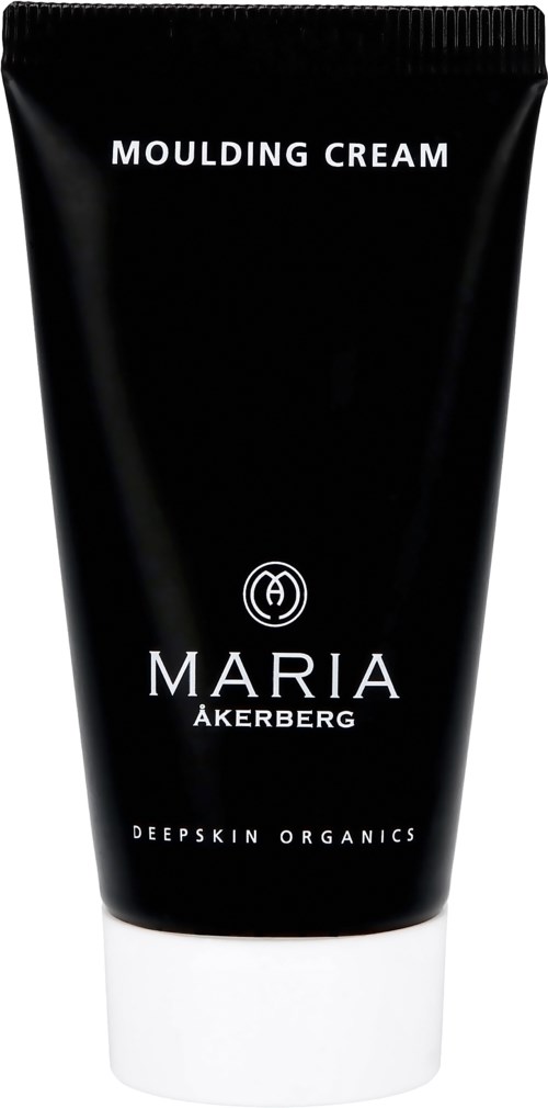 Sort tube mærket 'Moulding Cream' af Maria Åkerberg med mærke og produktdetaljer.