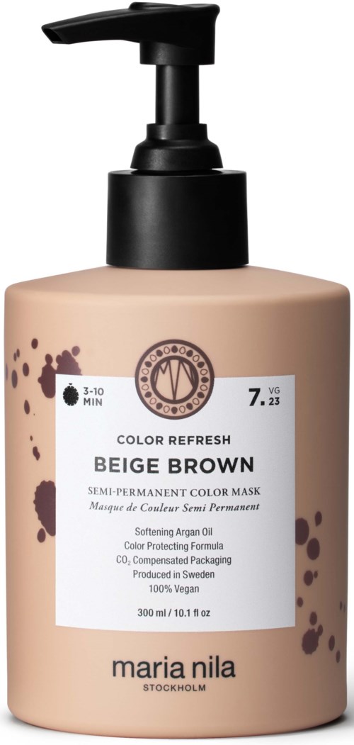 maria nila Colour Refresh Semi-Permanent Color Mask 7.23 Beige Brown