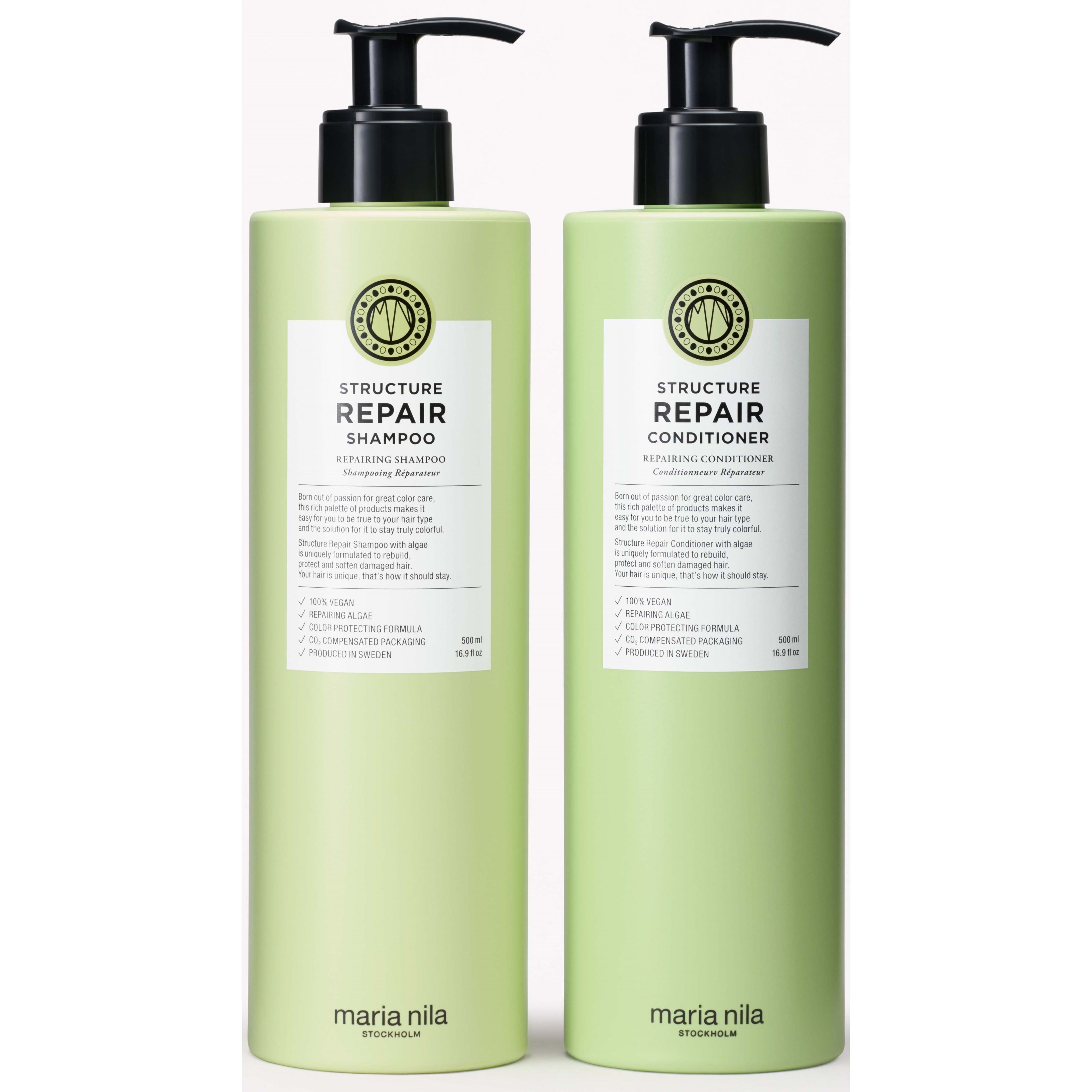 Produktfoto för Maria Nila Duo Bundle Structure Repair 2x500 ml Kit - 1000 ml