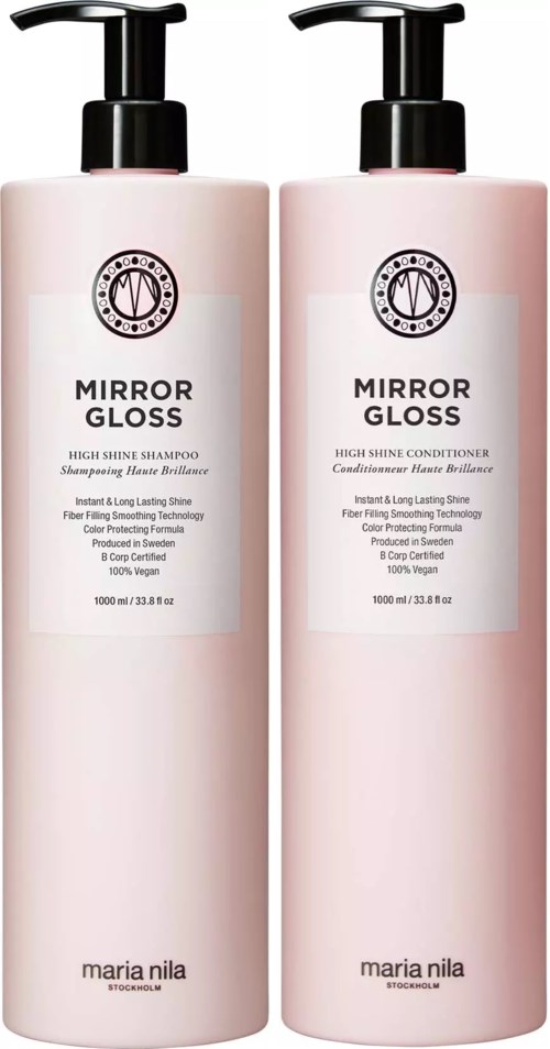 maria nila Mirror Gloss Bundle Shampoo 1000 ml & Conditioner 1000 ml