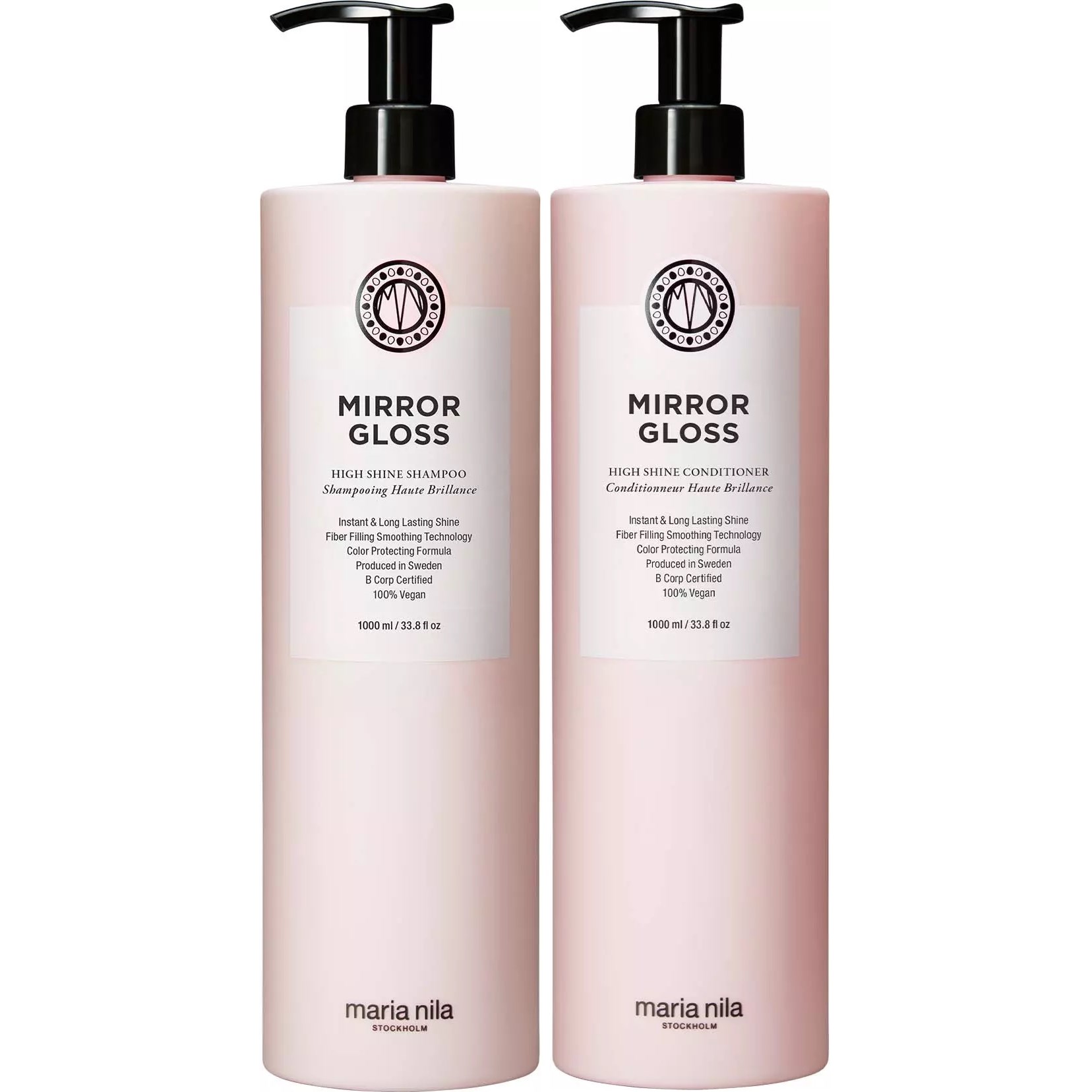 maria nila Mirror Gloss Bundle Shampoo 1000 ml & Conditioner 1000