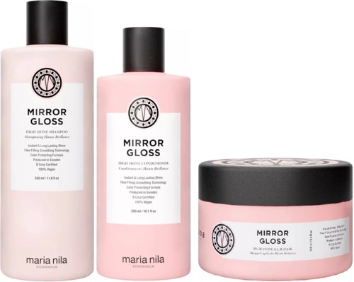 maria nila Mirror Gloss Bundle Shampoo 350 ml & Conditioner 300 ml & Mask 250 ml