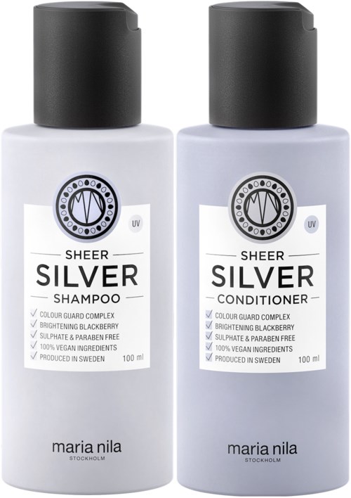 maria nila Sheer Silver Bundle Shampoo 100 ml & Conditioner 100 ml