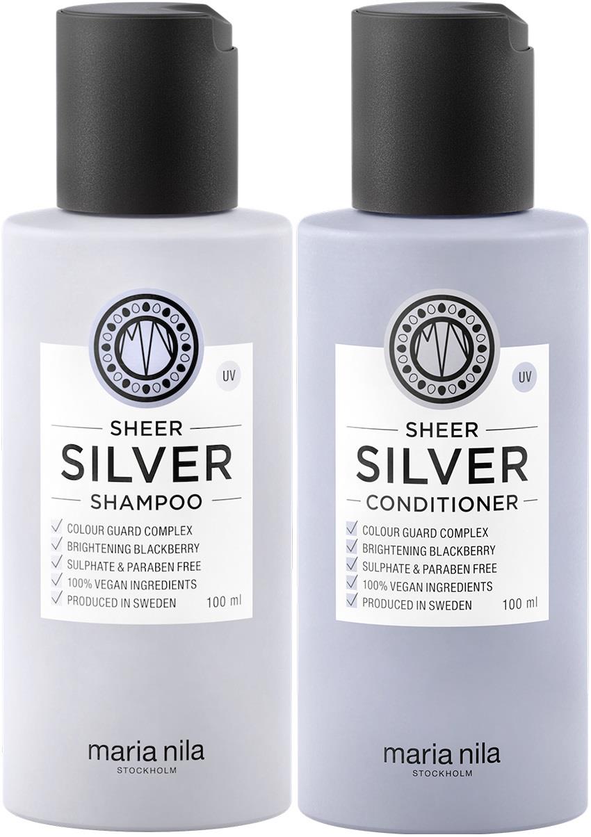 maria nila Sheer Silver Bundle Shampoo 100 ml & Conditioner 100 ml