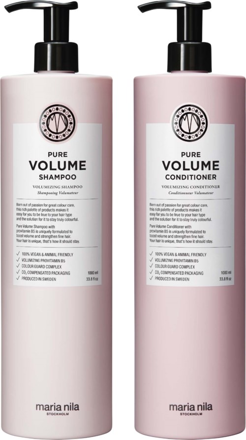 maria nila Pure Volume Bundle Shampoo Bundle Shampoo 1000 ml & Conditioner 1000 ml