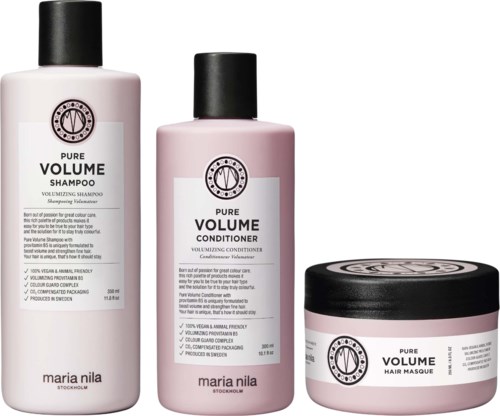 maria nila Pure Volume Bundle Shampoo 350 ml & Conditioner 300 ml & Masque 250 ml