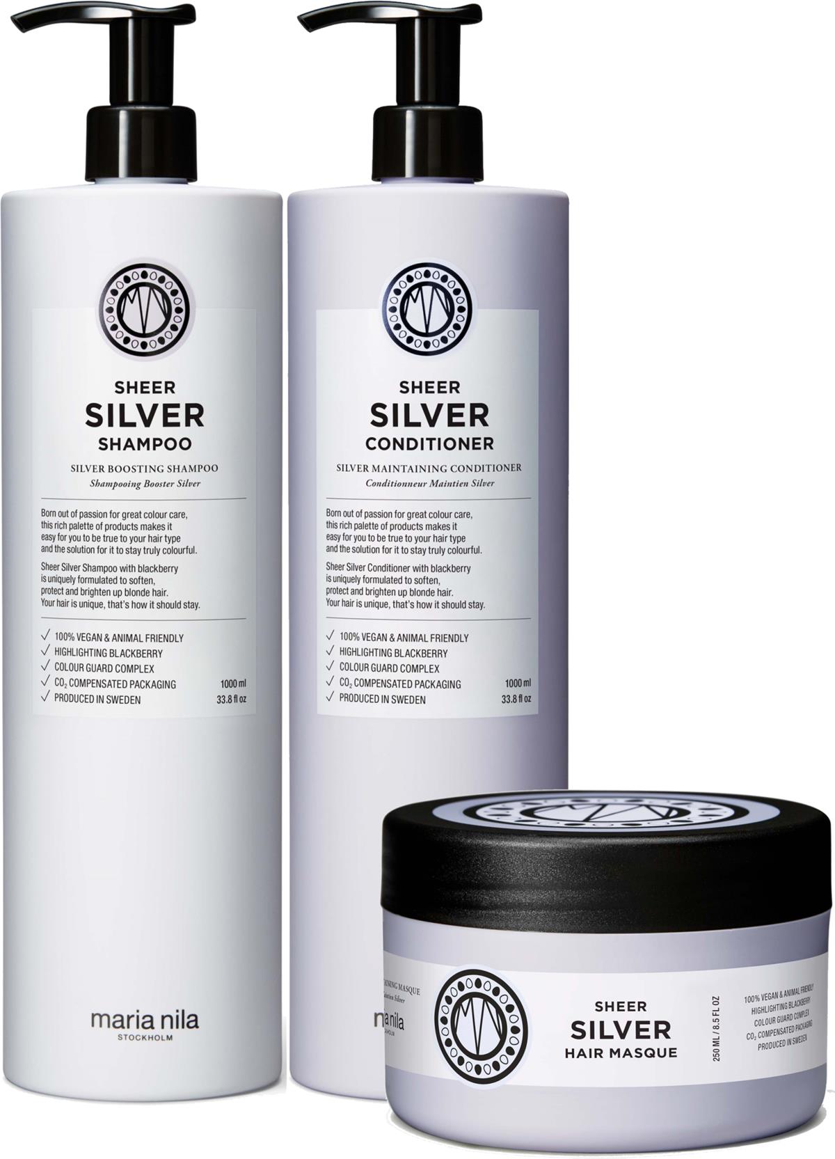 Maria Nila Sheer Silver Shampoo & Conditioner 2 X 1000 Ml - 689.95 Kr