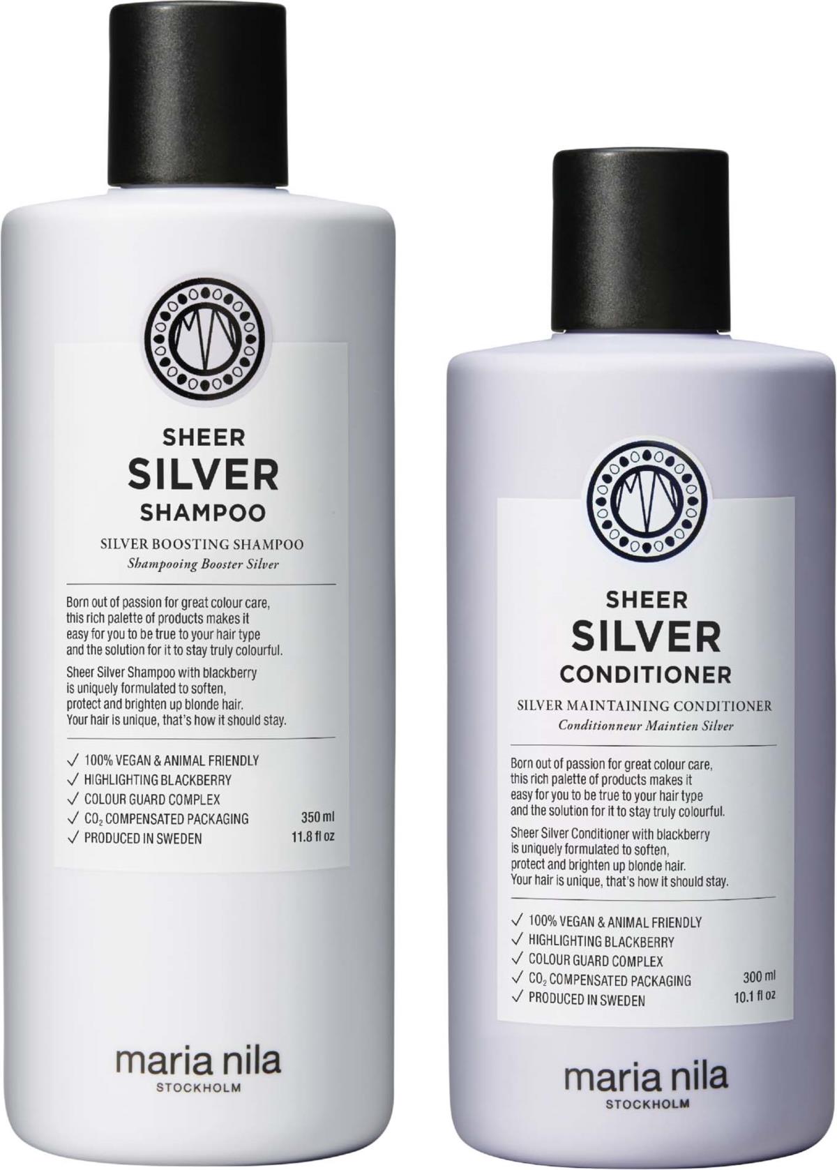 maria nila Sheer Silver Bundle Shampoo 350 ml & Conditione 300 ml