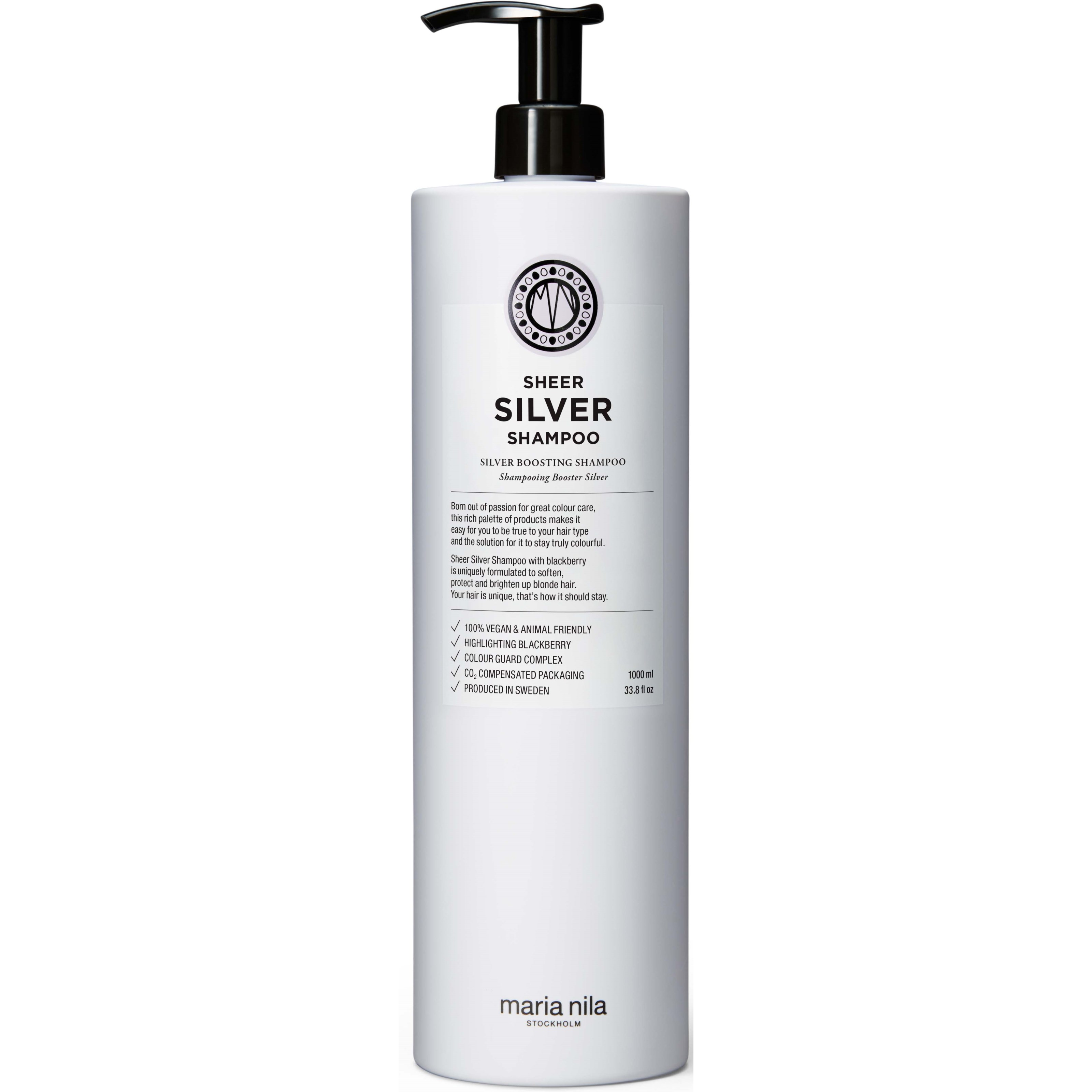 Maria Nila Sheer Silver Shampoo, 1000ml