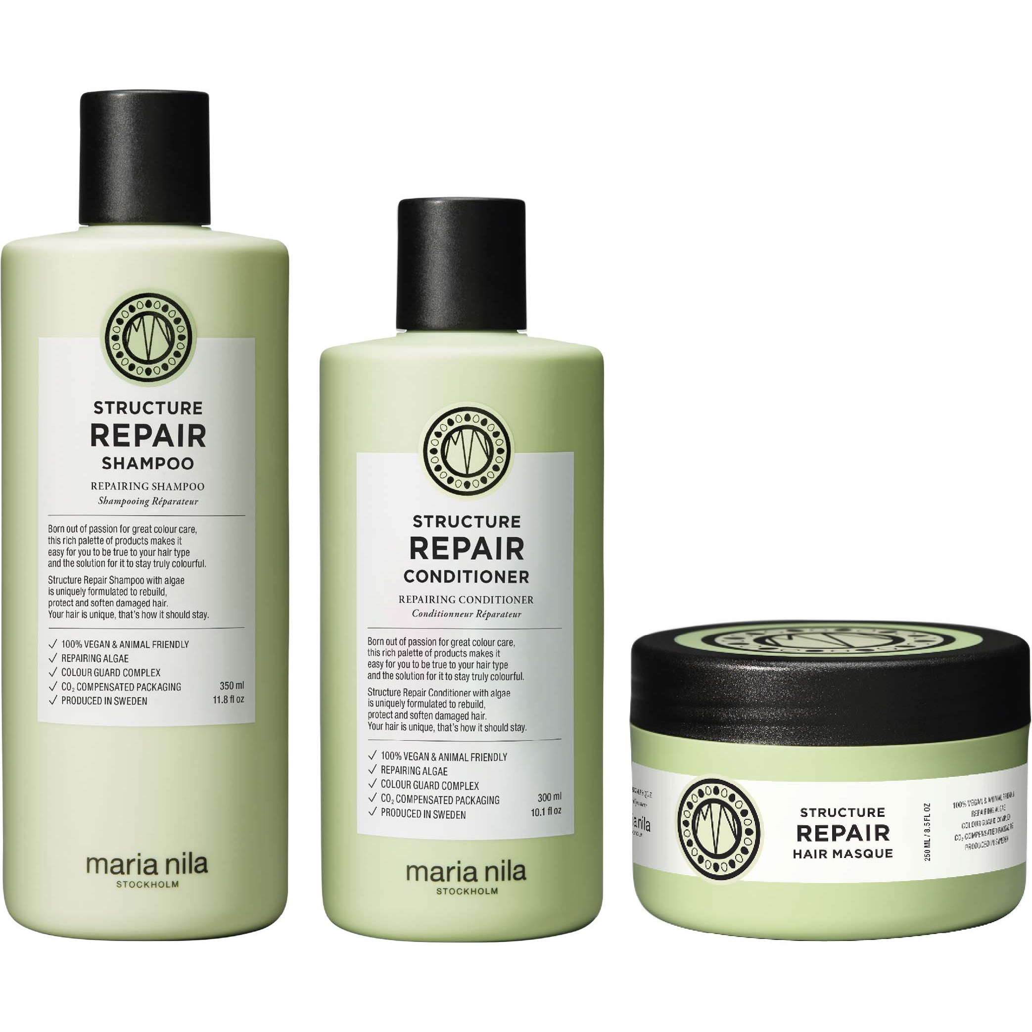 maria nila Structure Repair Bundle Shampoo 350 ml & Conditioner