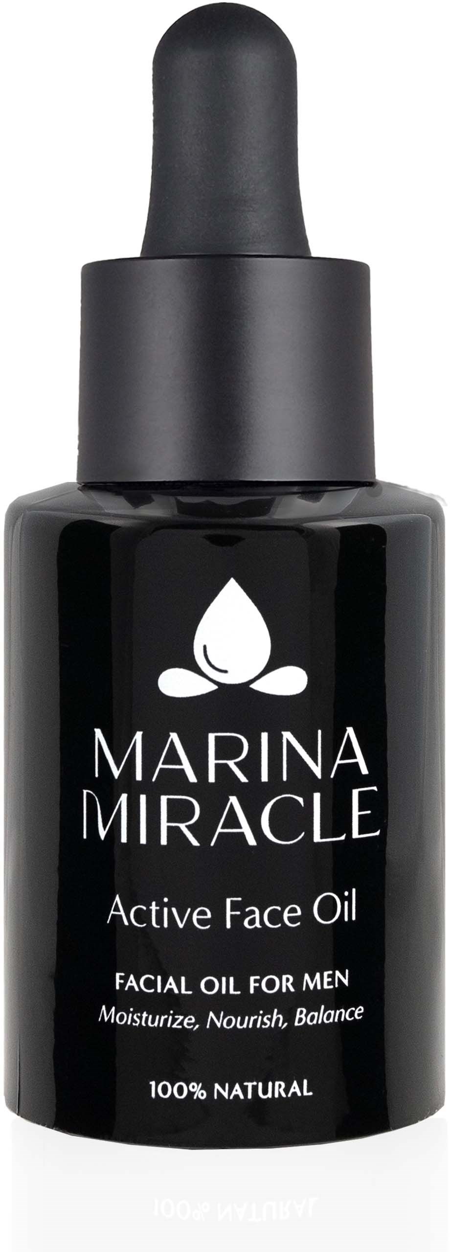 Мужское масло для лица Marina Miracle Active Face Oil питательное, 28 мл