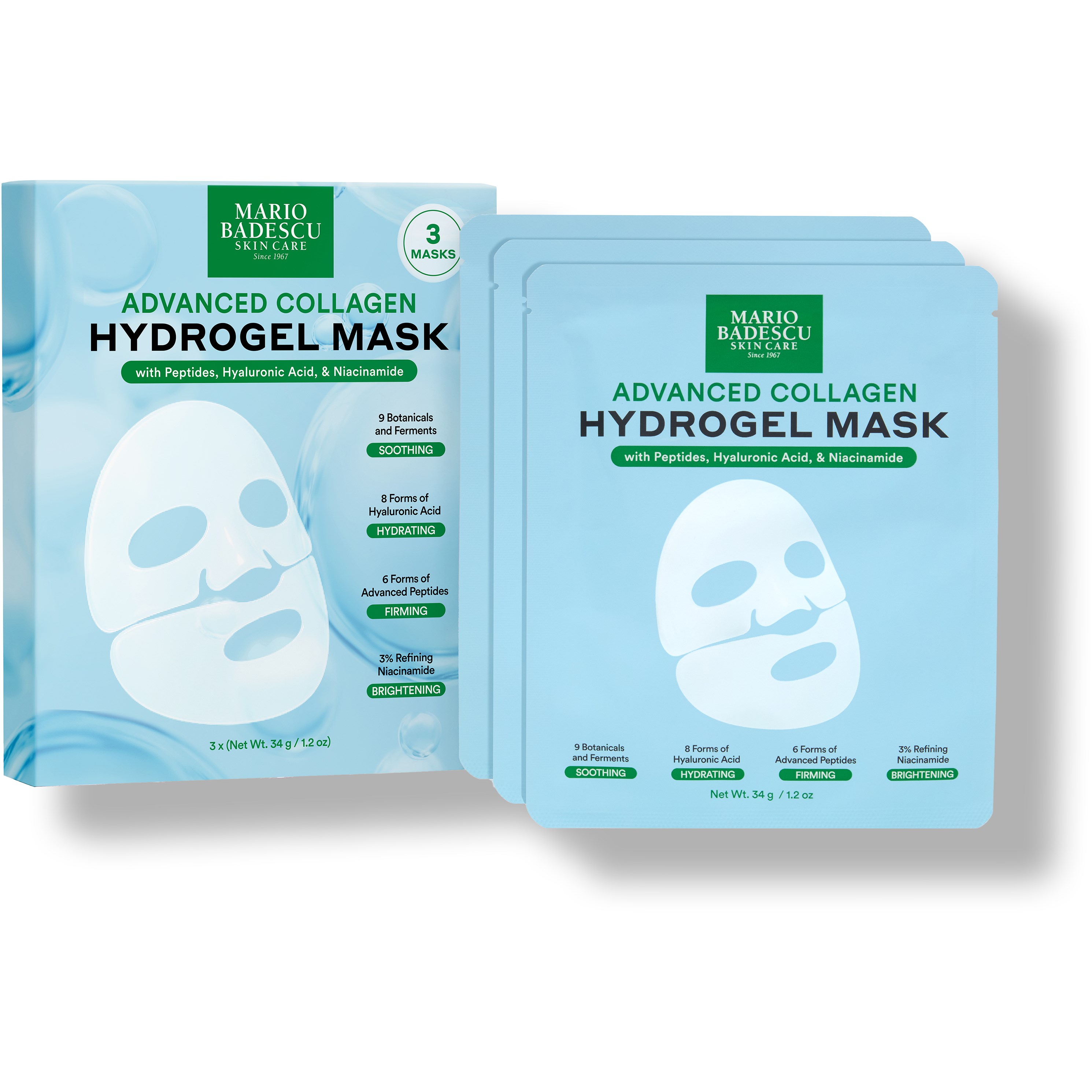 Mario Badescu Advanced Collagen Hydrogel Sheet Mask 3 stk