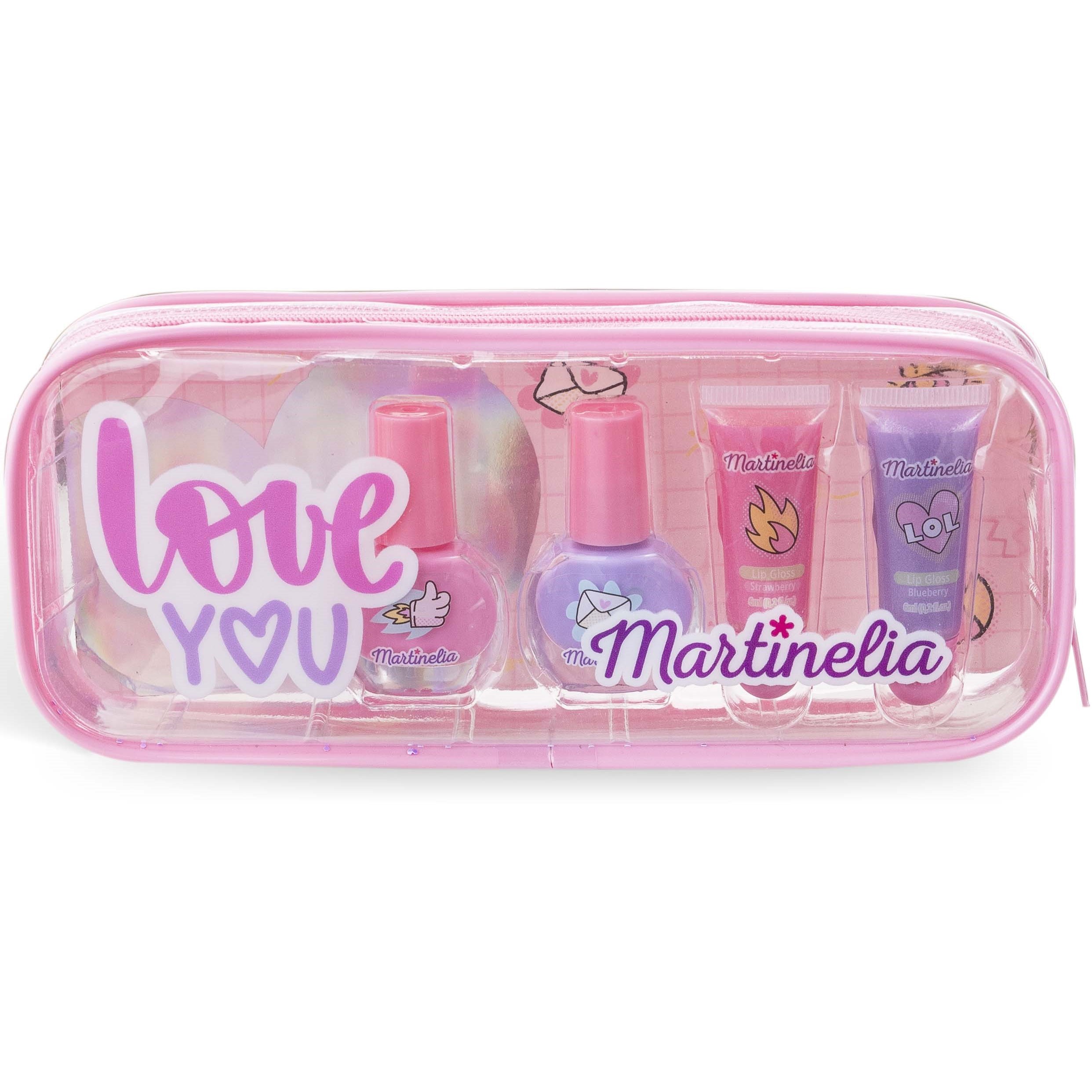 Martinelia Super Girl Nail Polish & Lip Gloss Bag