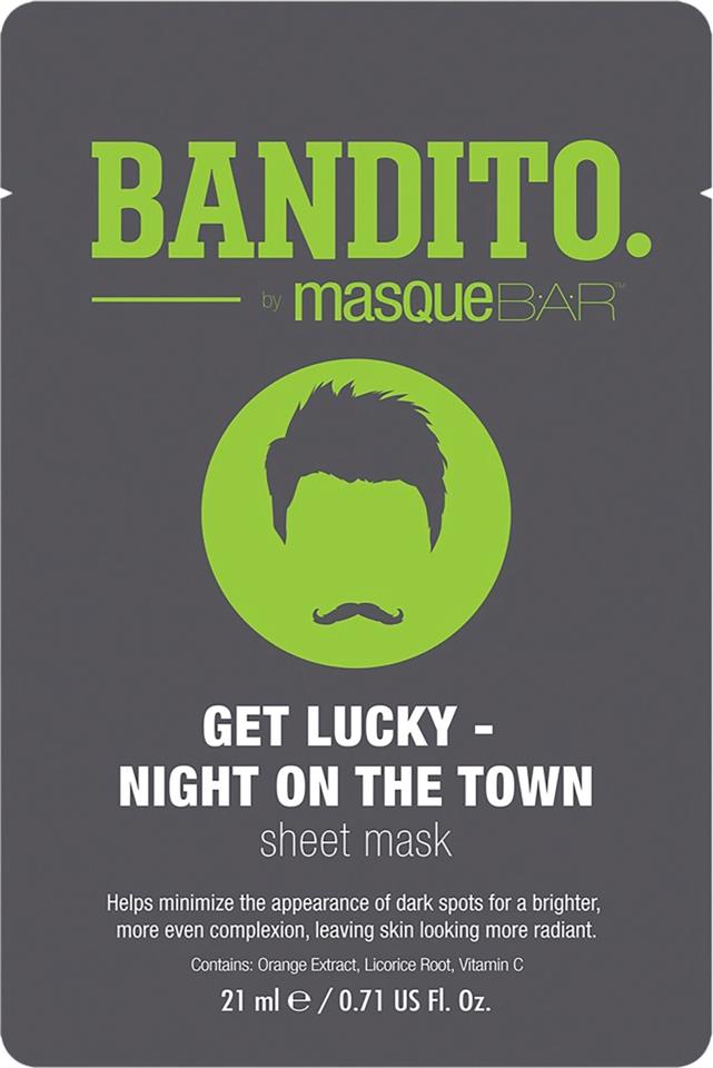 MasqueBar Bandito Get Lucky Night On The Town Sheet Mask