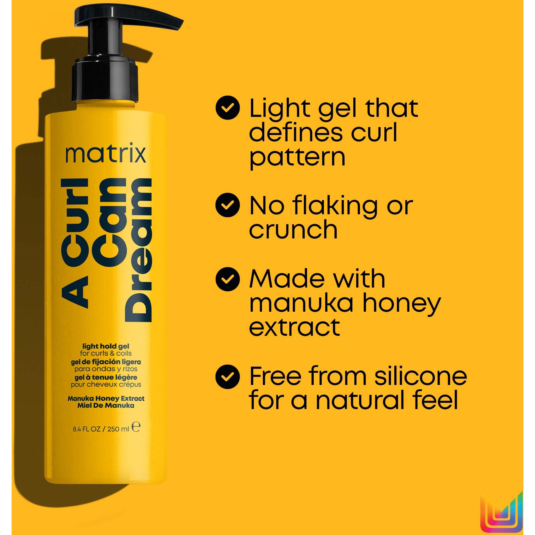 Matrix A Curl Can Dream Light-Hold Gel 250 ml (obrázok 3)