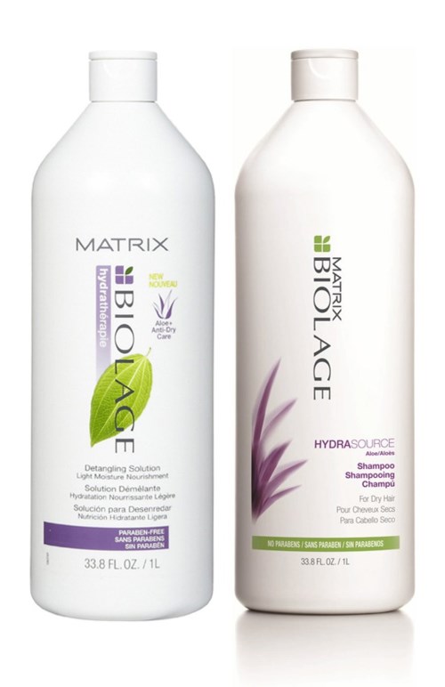 Matrix Biolage Hydra Source Shampoo + Detangling Solution Light Conditioner
