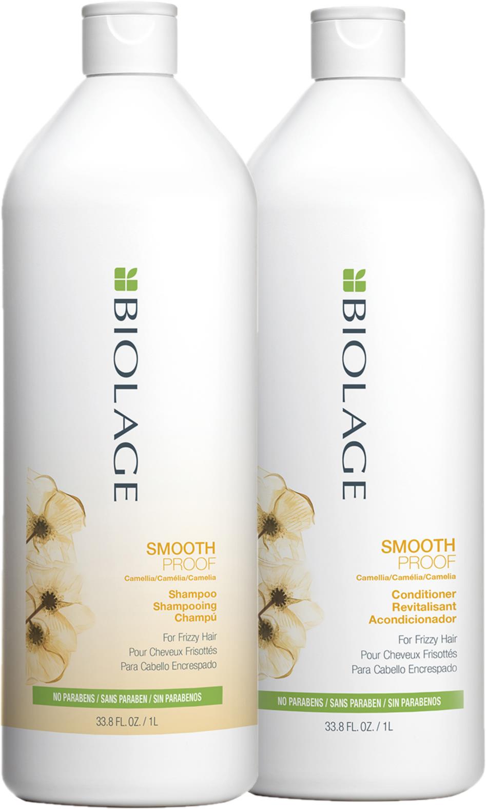 Biolage SmoothProof Shampoo & Conditioner 1L x2 | lyko.com