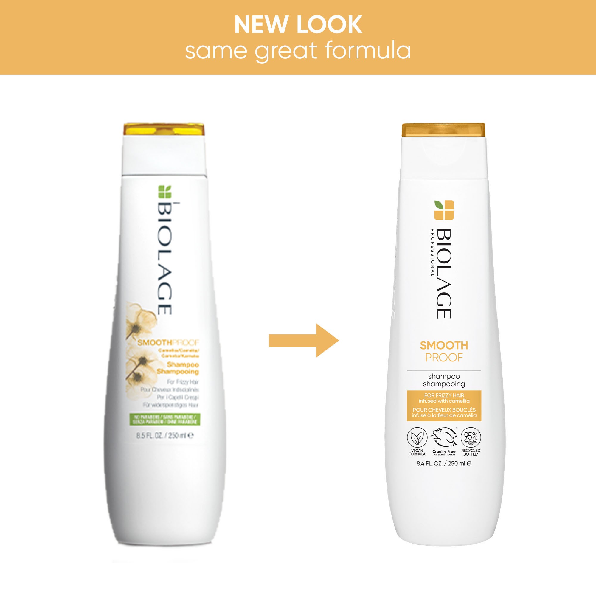 Alternativ bild 1 för Matrix SmoothProof Shampoo 250 ml