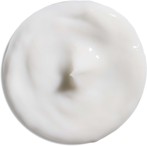 A white, rounded object with a smooth surface, slight indentation, and minimal shadows.