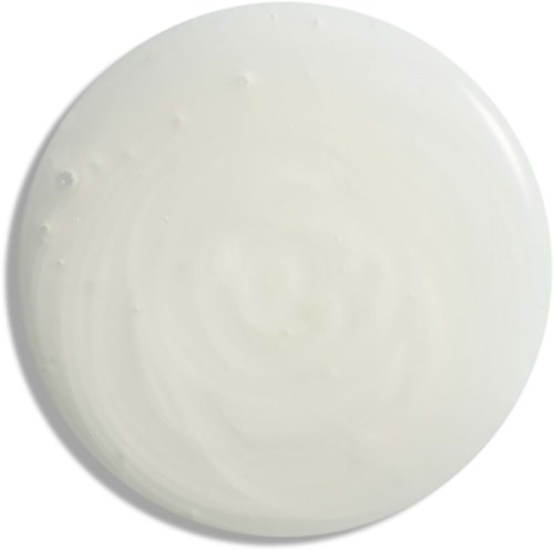 A plain, white, round object with a smooth surface and some small craters. Looks like a planet or moon.