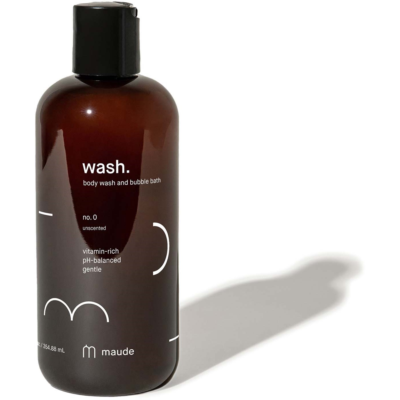 maude Wash. Body Wash and Bubble Bath No. 0 Unscented 354 ml