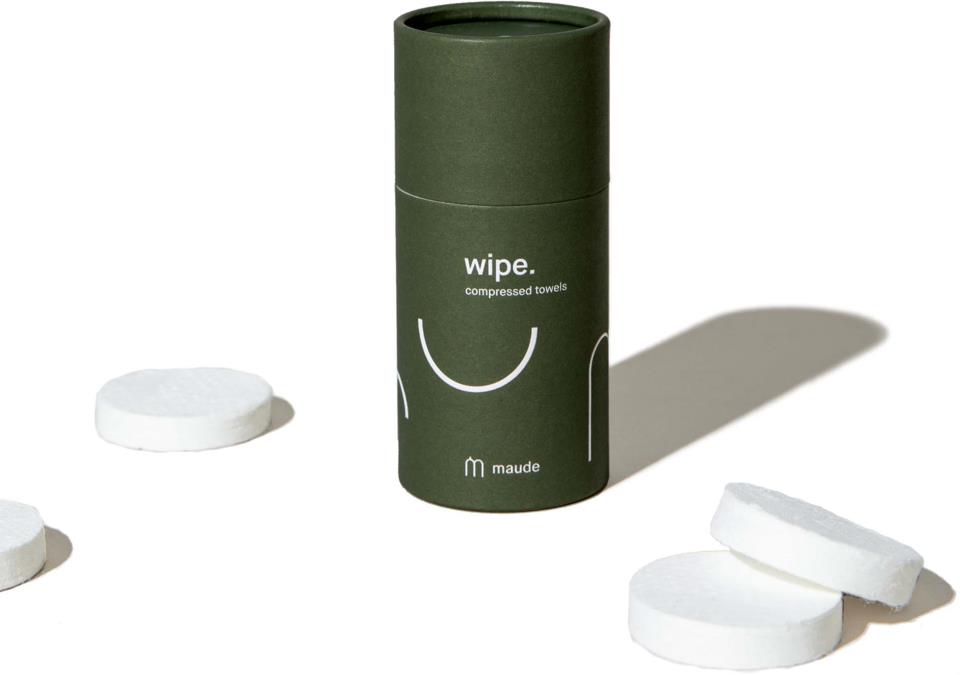 Maude Wipe. Compressed Towels 10-Pack