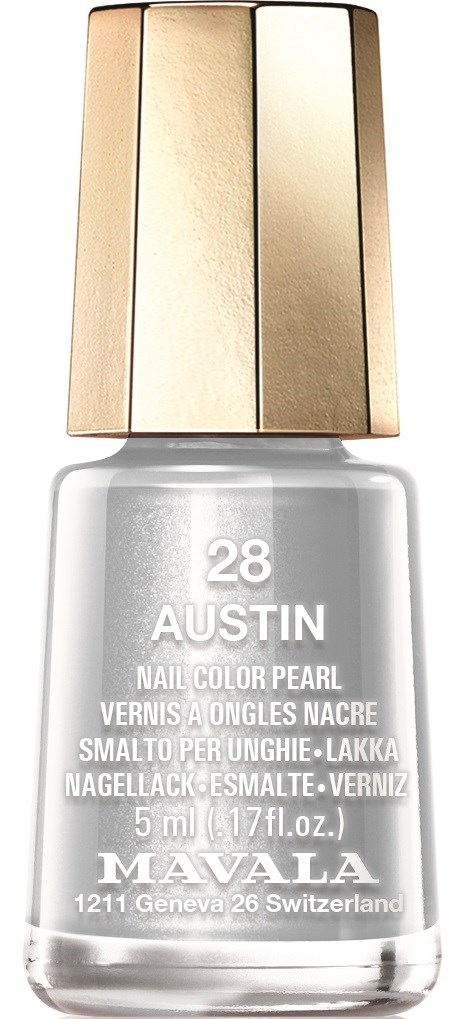 Läpinäkyvä kynsilakka kulttikorkilla, nimeltä 'Austin'. Sisältää 5 ml tuotetta.