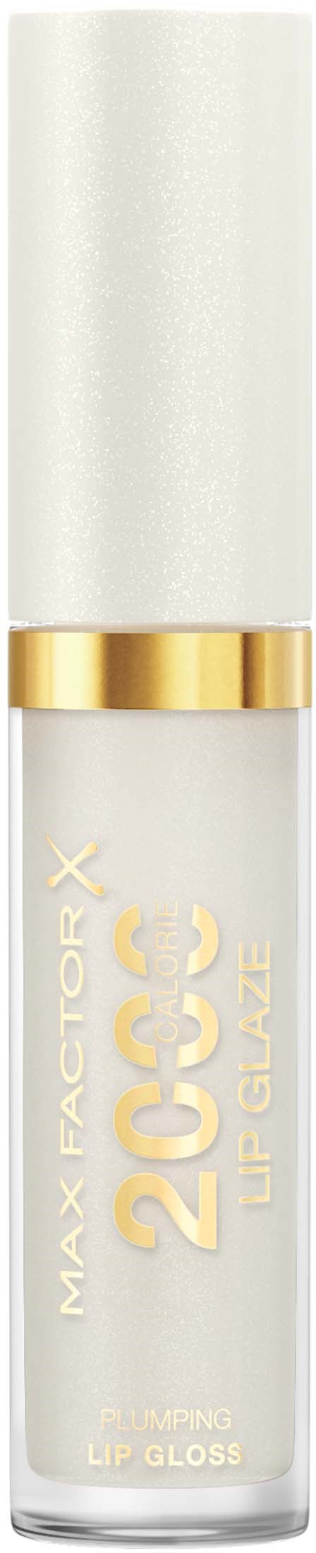 Vit läppglansflaska med guldaccent och text, märkt "20°C Lip Gloss" för maximal snabbhet.