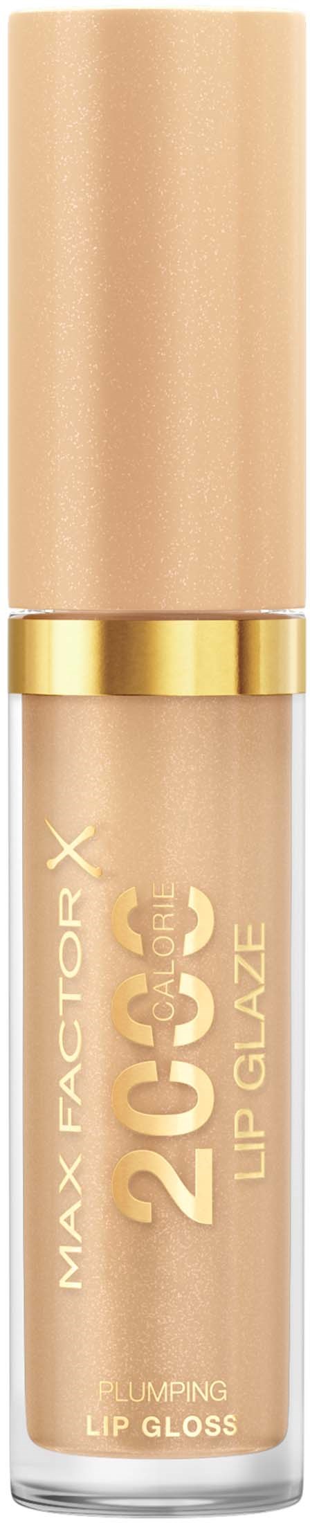 A lip gloss tube labeled "20C UP" with a beige cap, gold ring, and light beige product inside.
