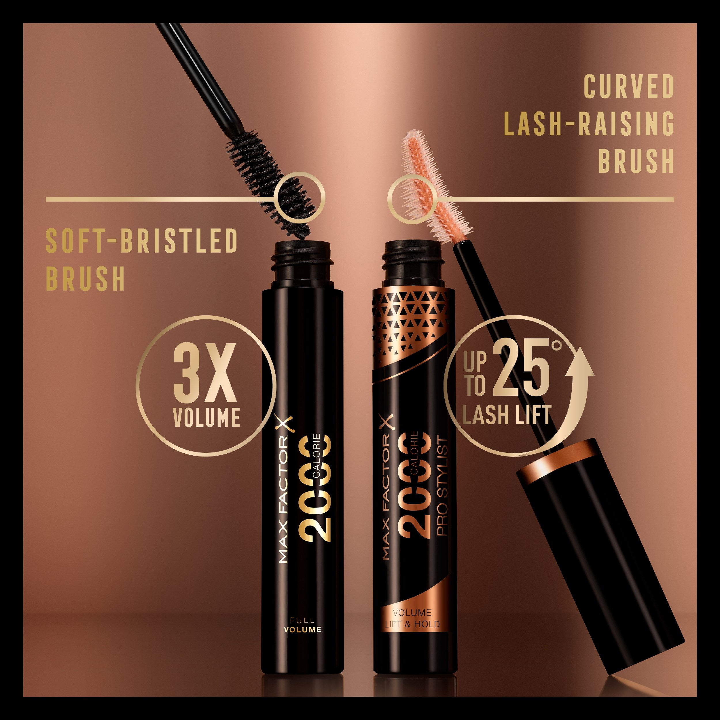 Max Factor 2000 Calorie Pro Stylist Mascara Black brown (obrázok 10)